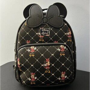 | Disney Minnie Mouse Minnie Ears with Bow Backpack | Black | NWT | Primark |